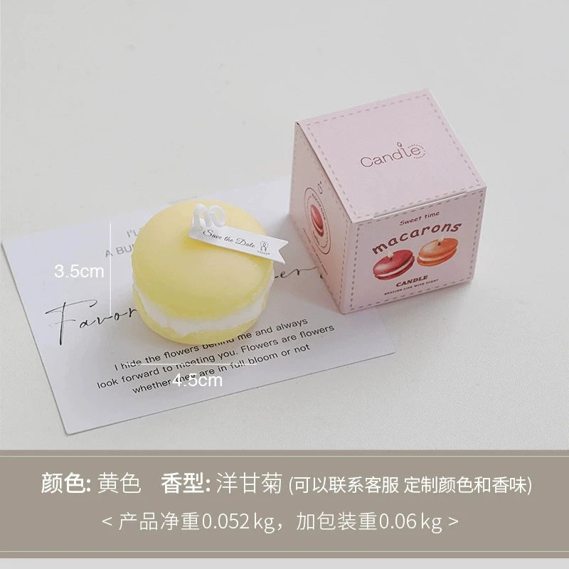 Macaron-Shaped Soy Wax Scented Candle