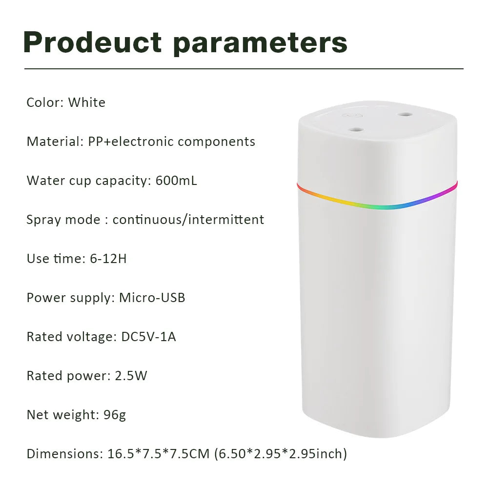 USB Portable Cool Mist Humidifier