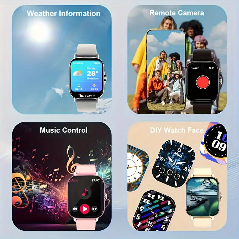 KESHUYOU 2025 Smartwatch – Call, Messages & Fitness Tracking