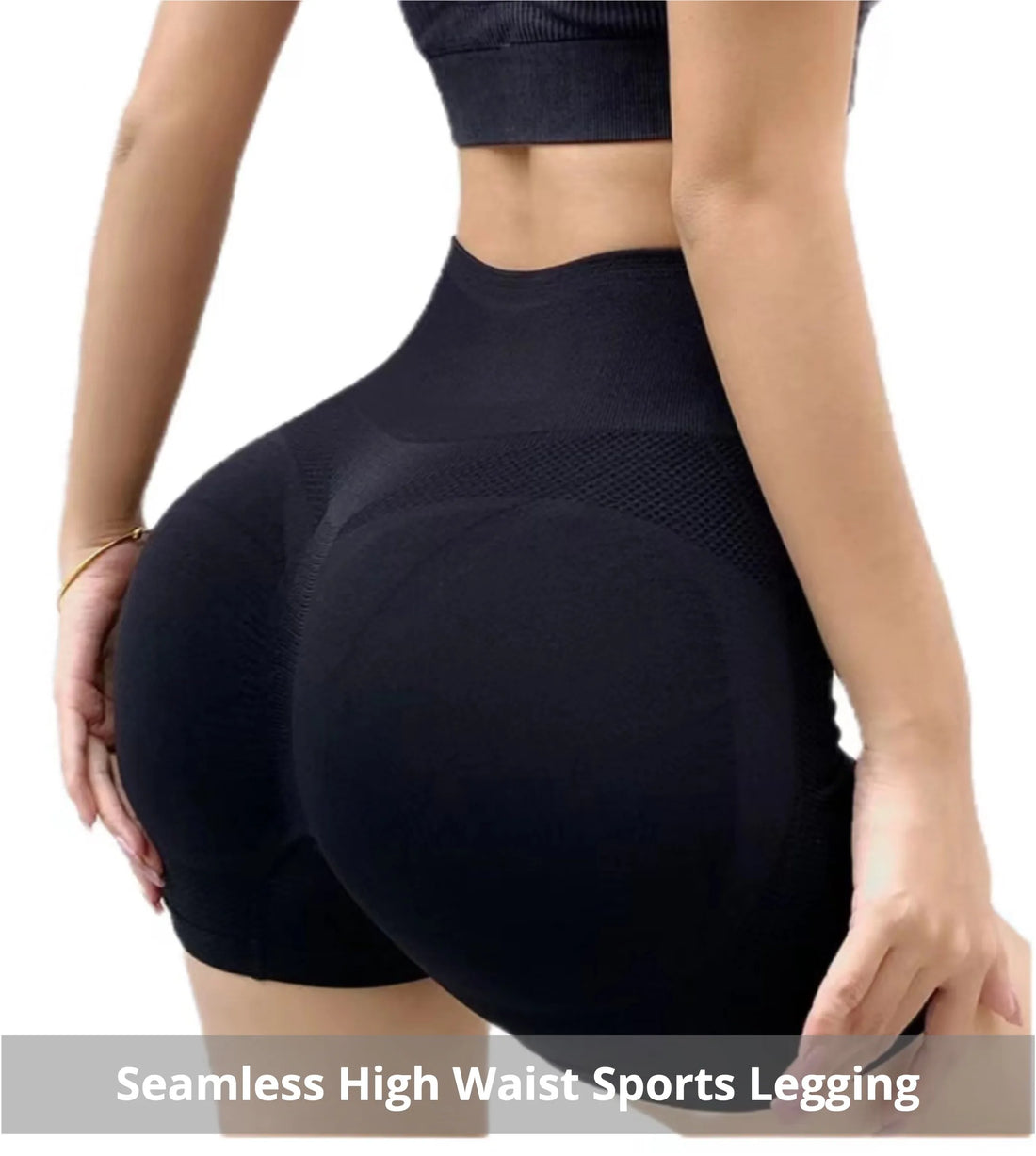 Seamless High-Waist Yoga Shorts – Butt-Lifting Fitness Tights