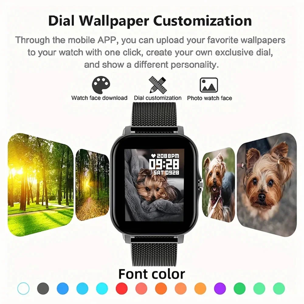 2024 Bluetooth Call Smartwatch – Fitness Tracker & Waterproof