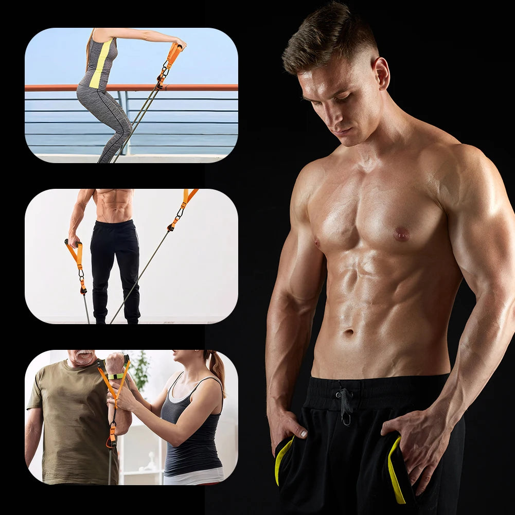 Heavy-Duty Resistance Bands Set with Handles – Multi-Function