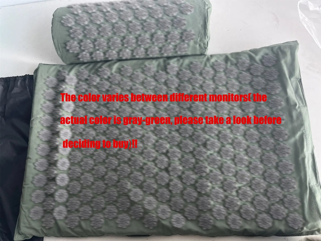 Acupressure Yoga Mat & Kuznetsov Applicator Cushion