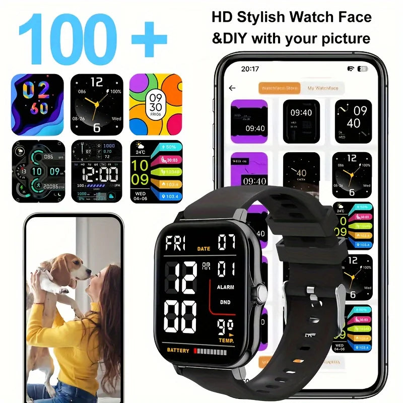 KESHUYOU 2025 Smartwatch – Call, Messages & Fitness Tracking