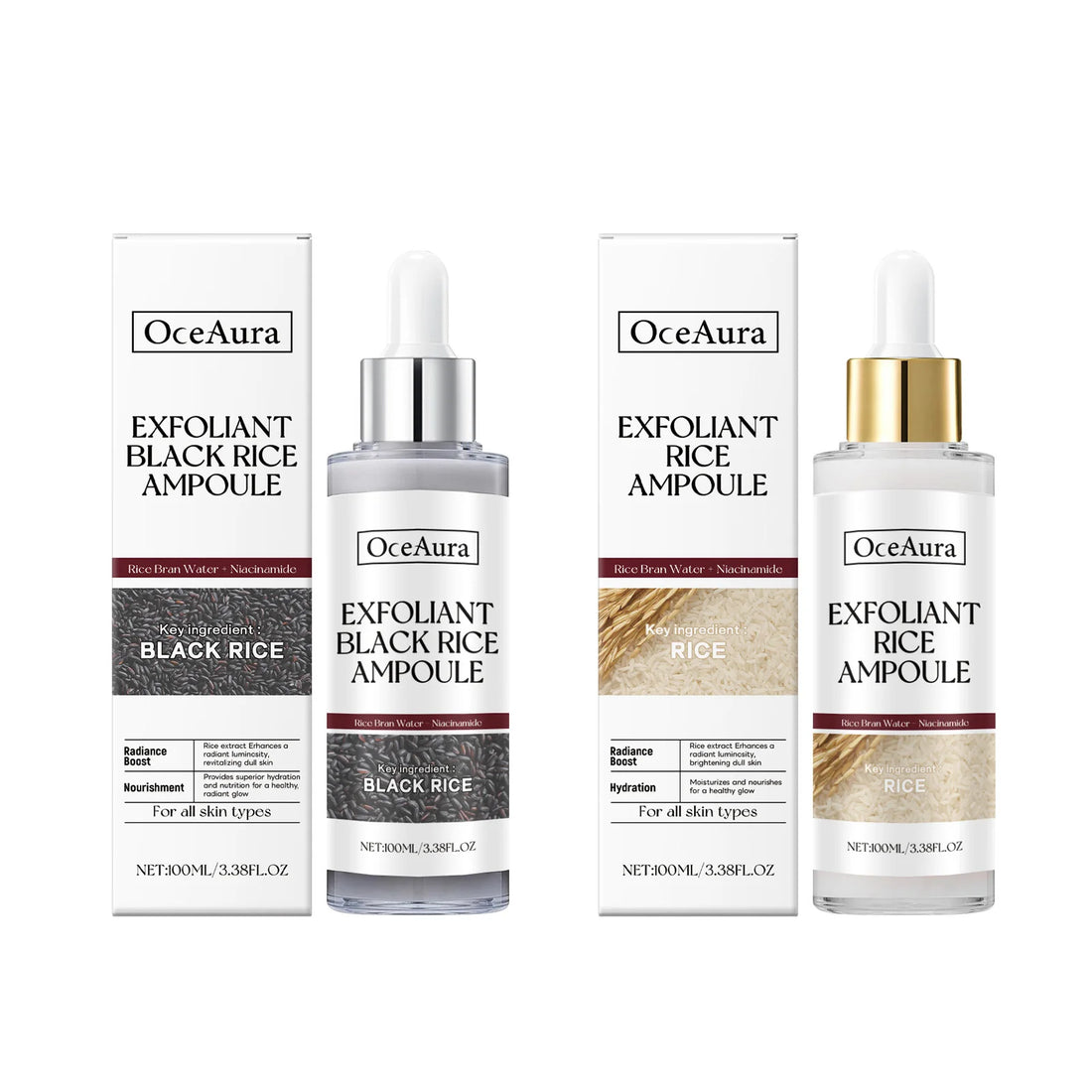 Black Rice Exfoliating Facial Serum – Pore Cleansing & Brightening