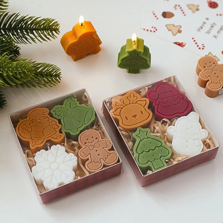 4-Piece Christmas Scented Candle Set with Box
