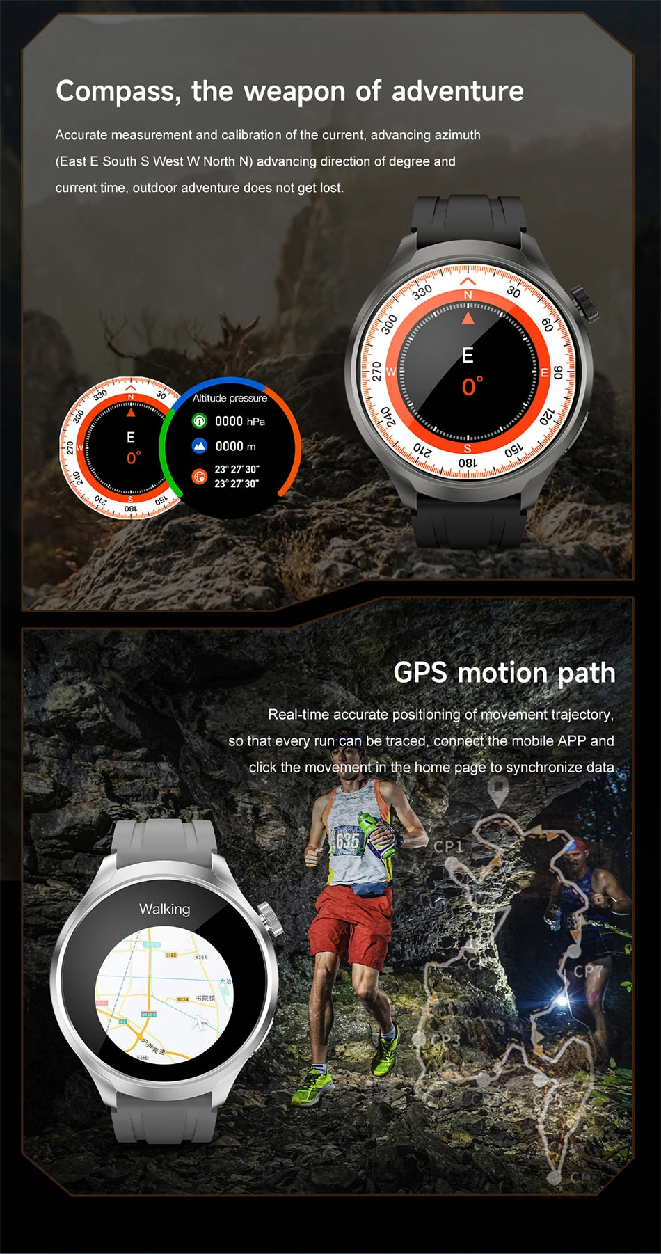 Huawei 1.85" Sport Smartwatch – GPS & Heart Rate