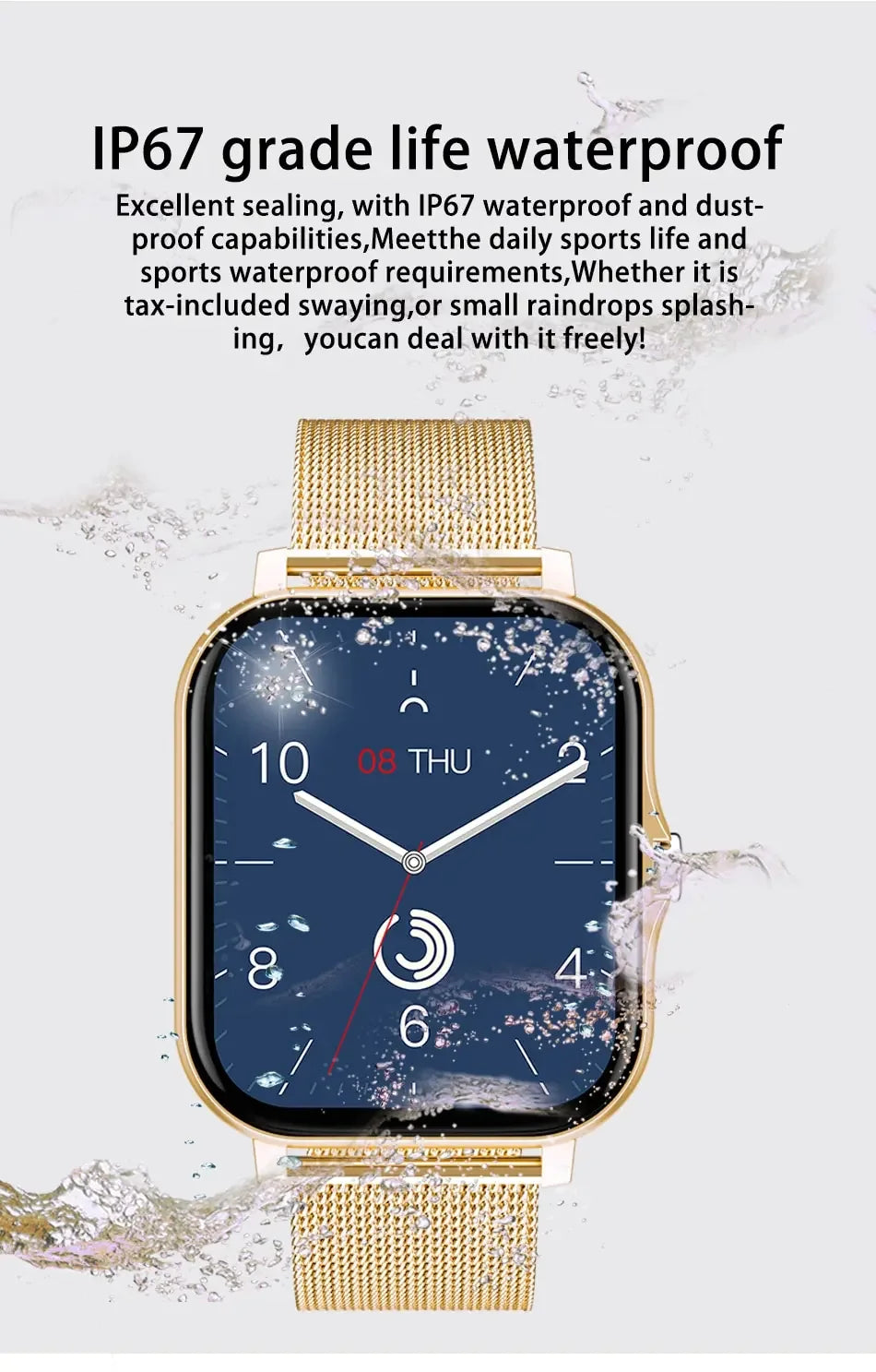 2024 Bluetooth Call Smartwatch – Fitness Tracker & Waterproof