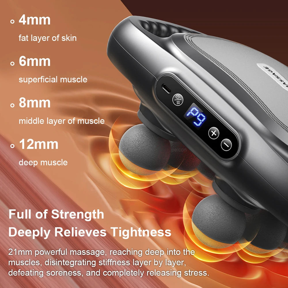 Professional Six-Head Fascia Gun Muscle Massager
