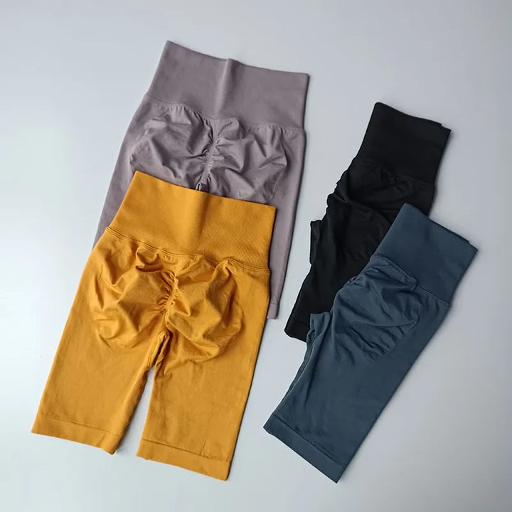 Women’s High Waist Yoga & Fitness Shorts – Tummy Control