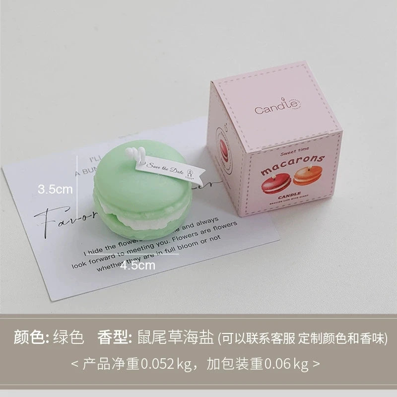 Macaron-Shaped Soy Wax Scented Candle