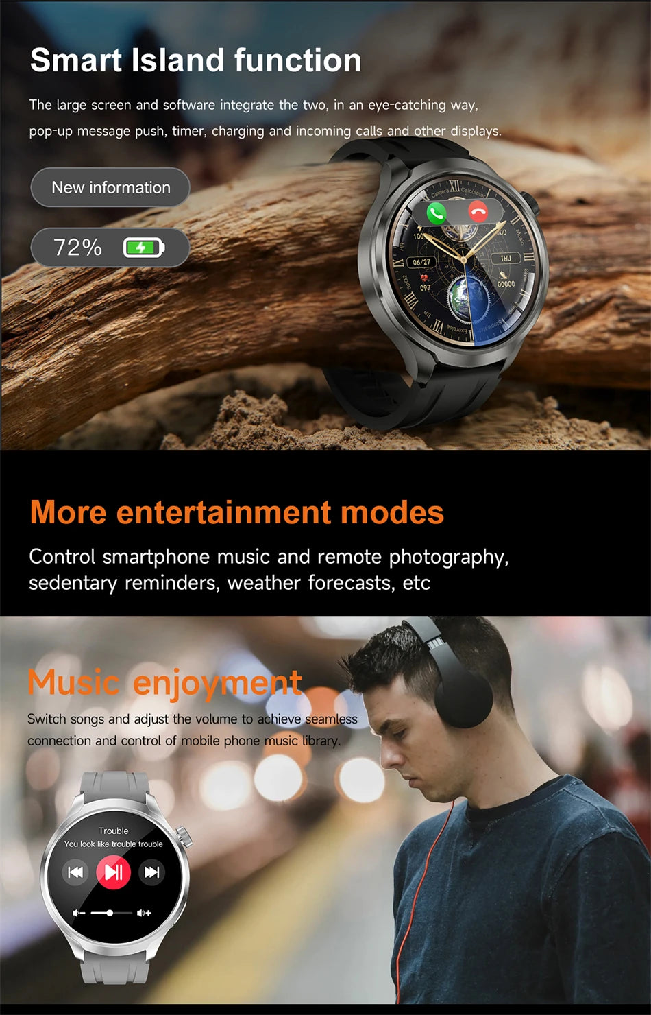 Huawei 1.85" Sport Smartwatch – GPS & Heart Rate
