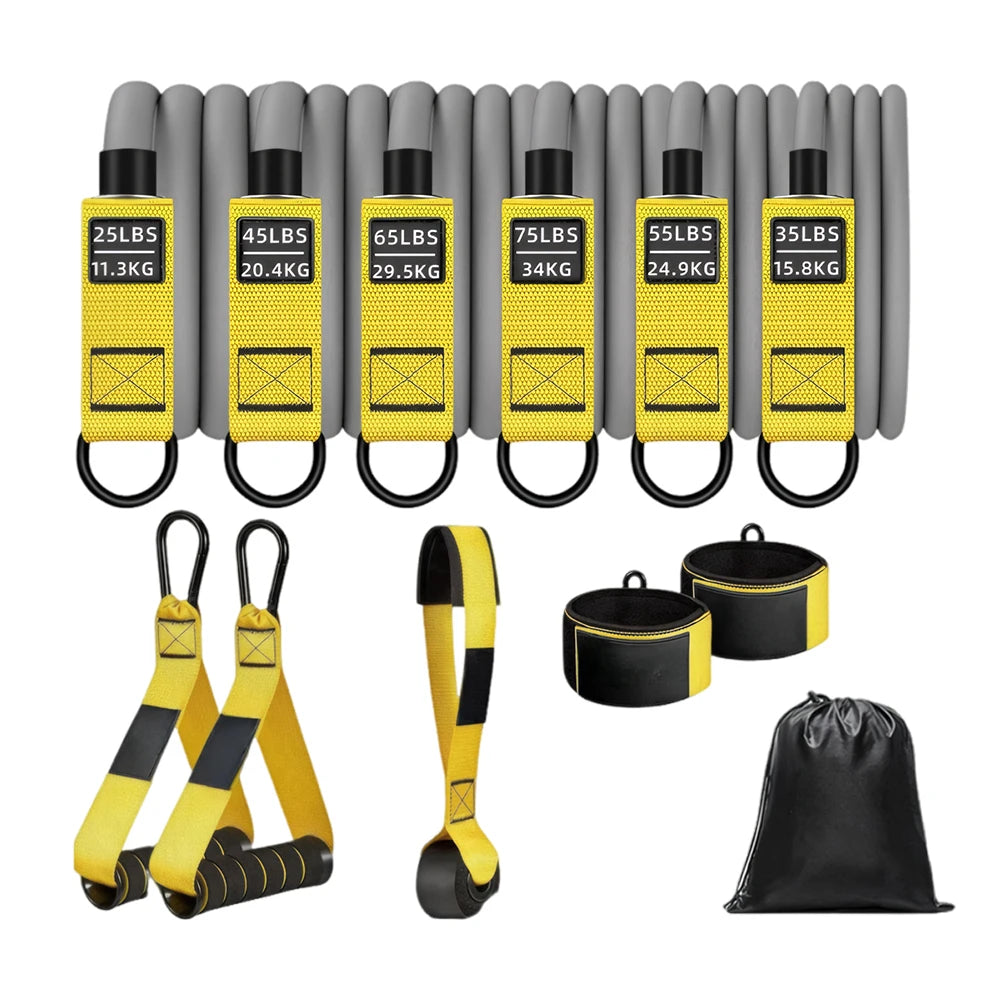 Heavy-Duty Resistance Bands Set with Handles – Multi-Function