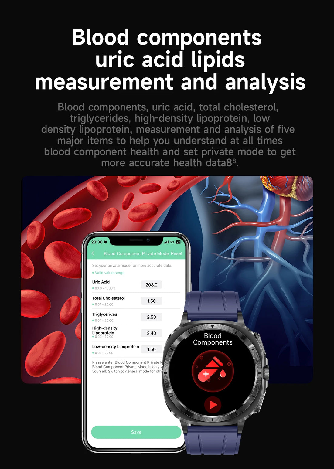 2025 Xiaomi Health Smartwatch – Body Analysis & ECG