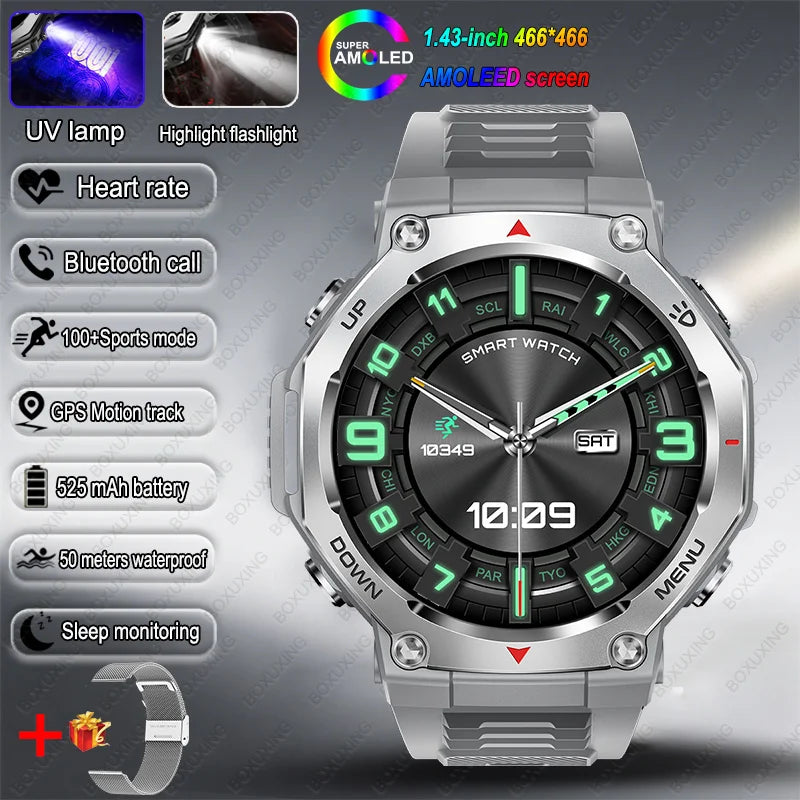 T-Rex 3 GPS Smartwatch – 5ATM Waterproof Military Sport