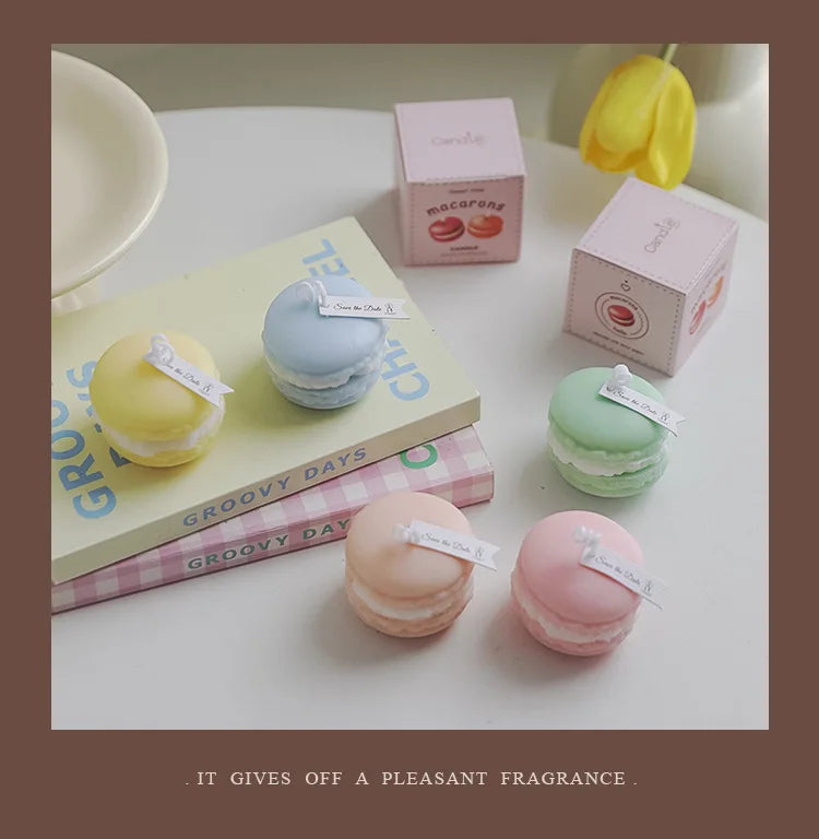 Macaron-Shaped Soy Wax Scented Candle