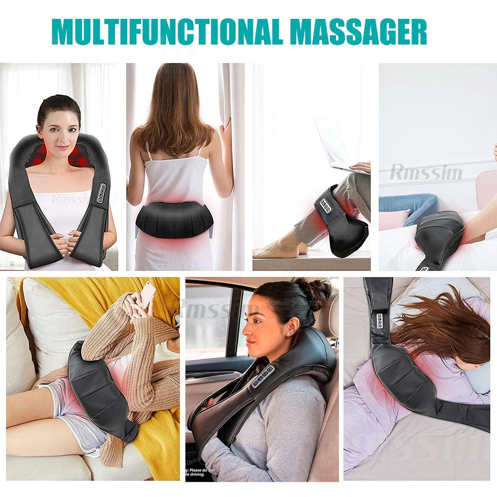 Heated Shiatsu Neck & Shoulder Massage Pillow