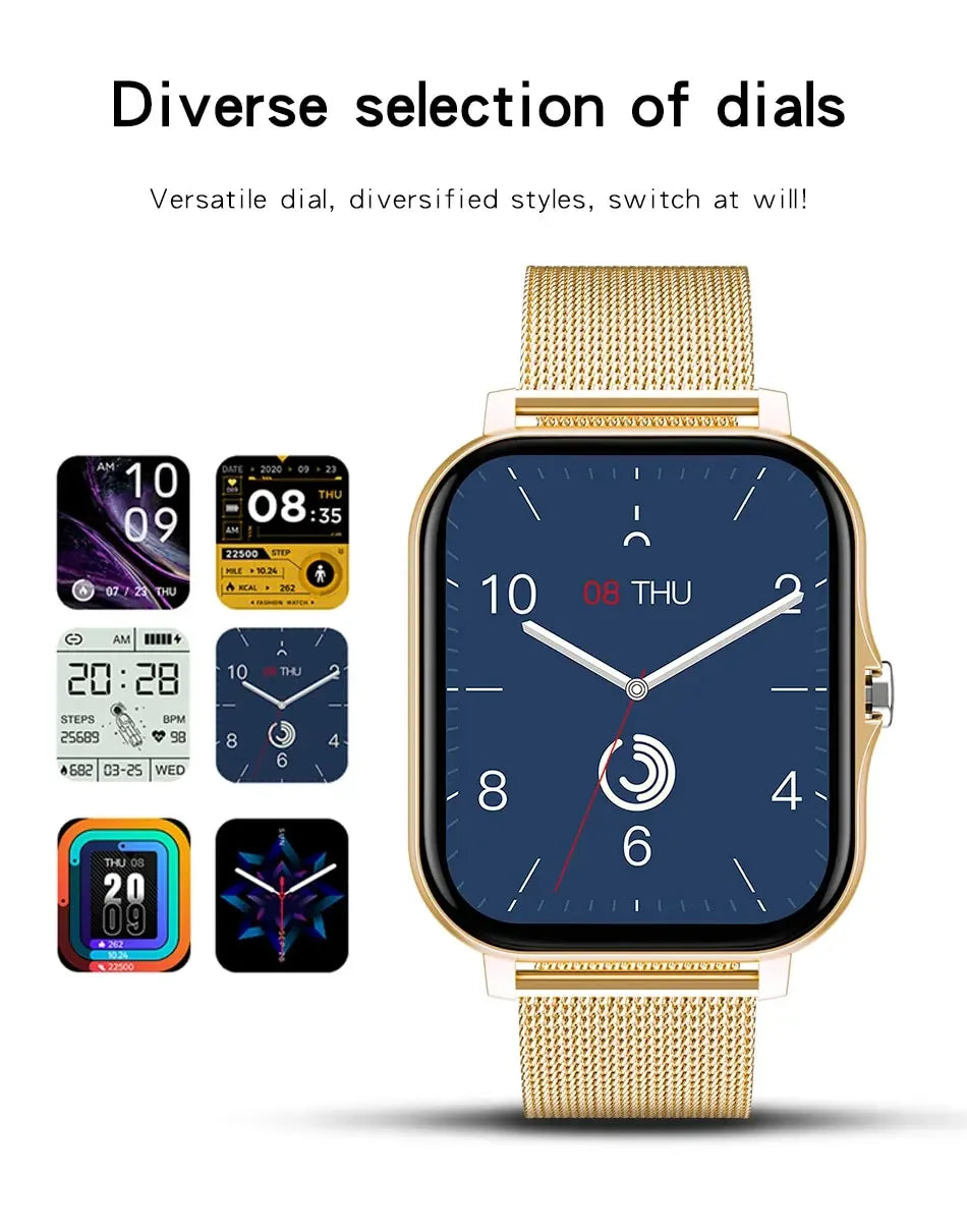 2024 Bluetooth Call Smartwatch – Fitness Tracker & Waterproof