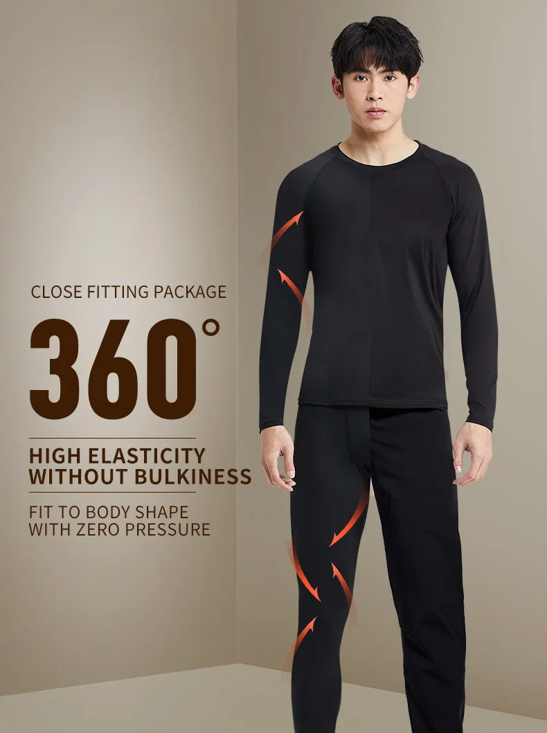 Men’s Warm Plush Sports Pants – Slim Fit & High Elasticity