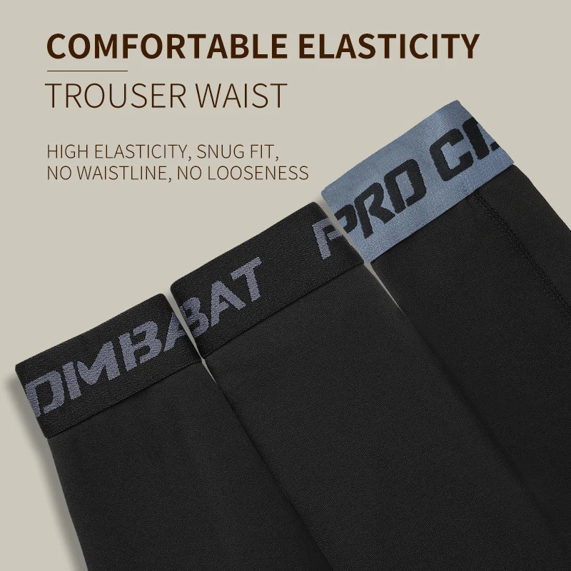 Men’s Warm Plush Sports Pants – Slim Fit & High Elasticity