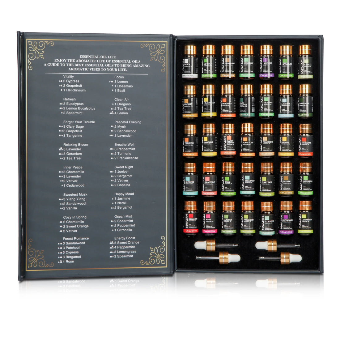 MAYJAM 35-Piece Essential Oils Set for Diffuser & Home