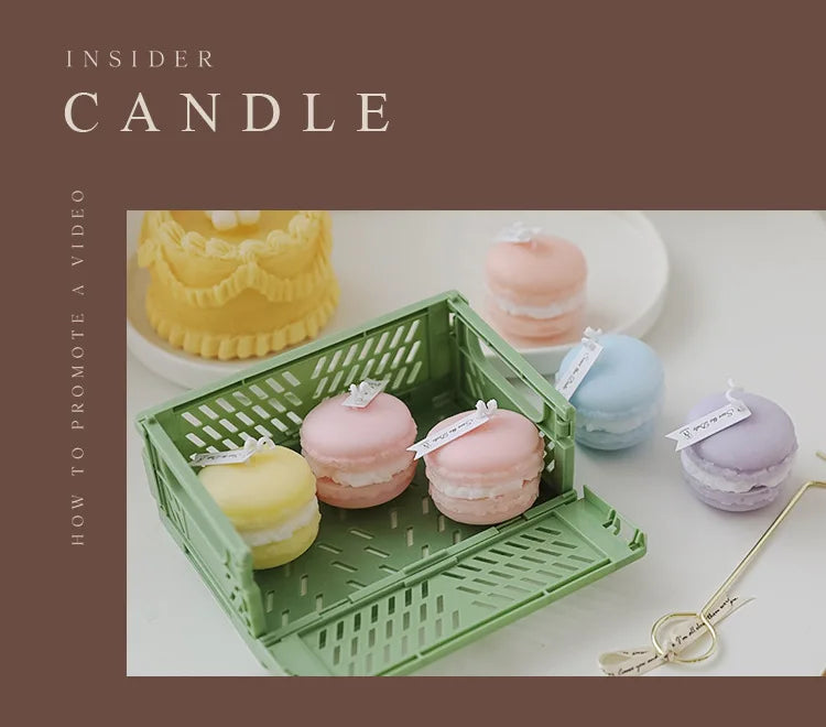 Macaron-Shaped Soy Wax Scented Candle