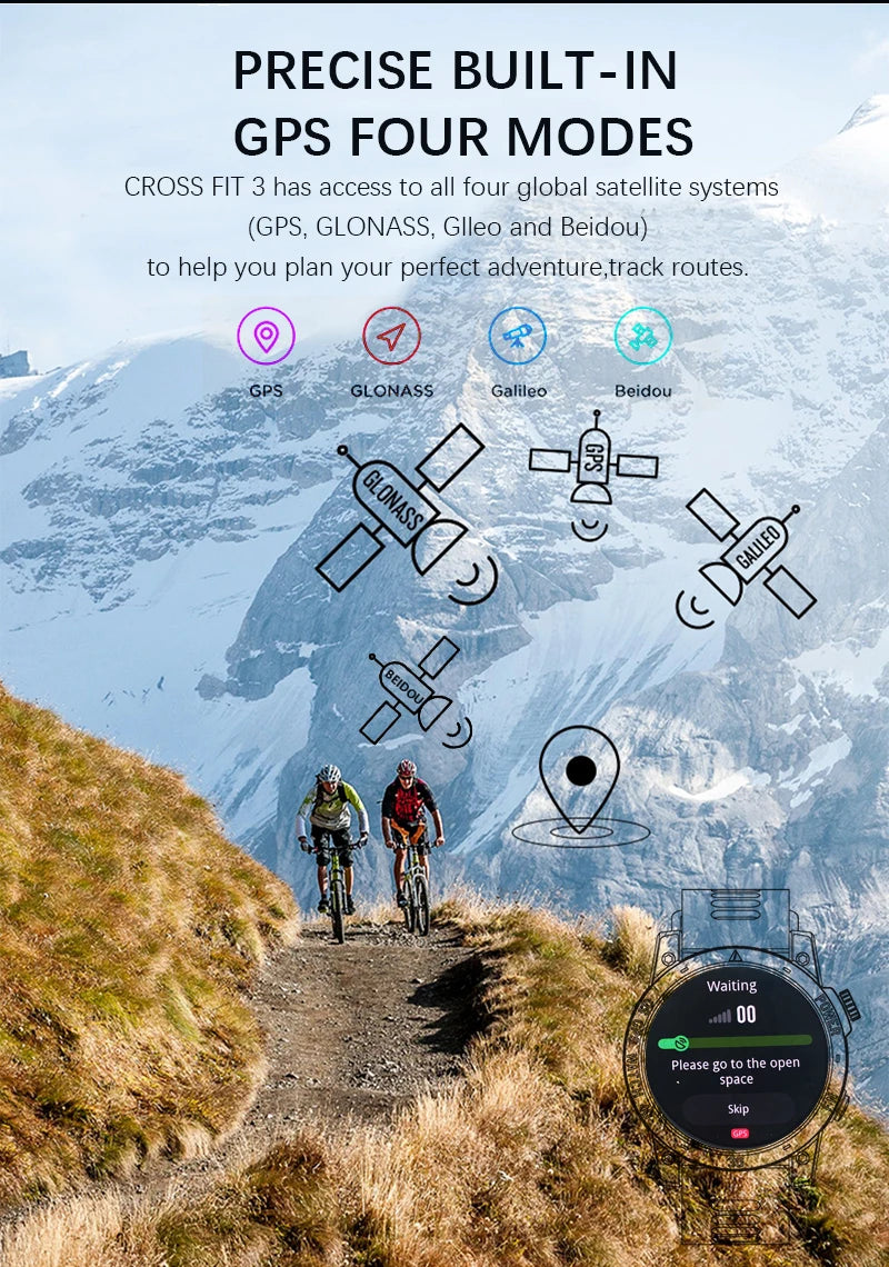 NORTH EDGE 2025 GPS Smartwatch – HD AMOLED Sport