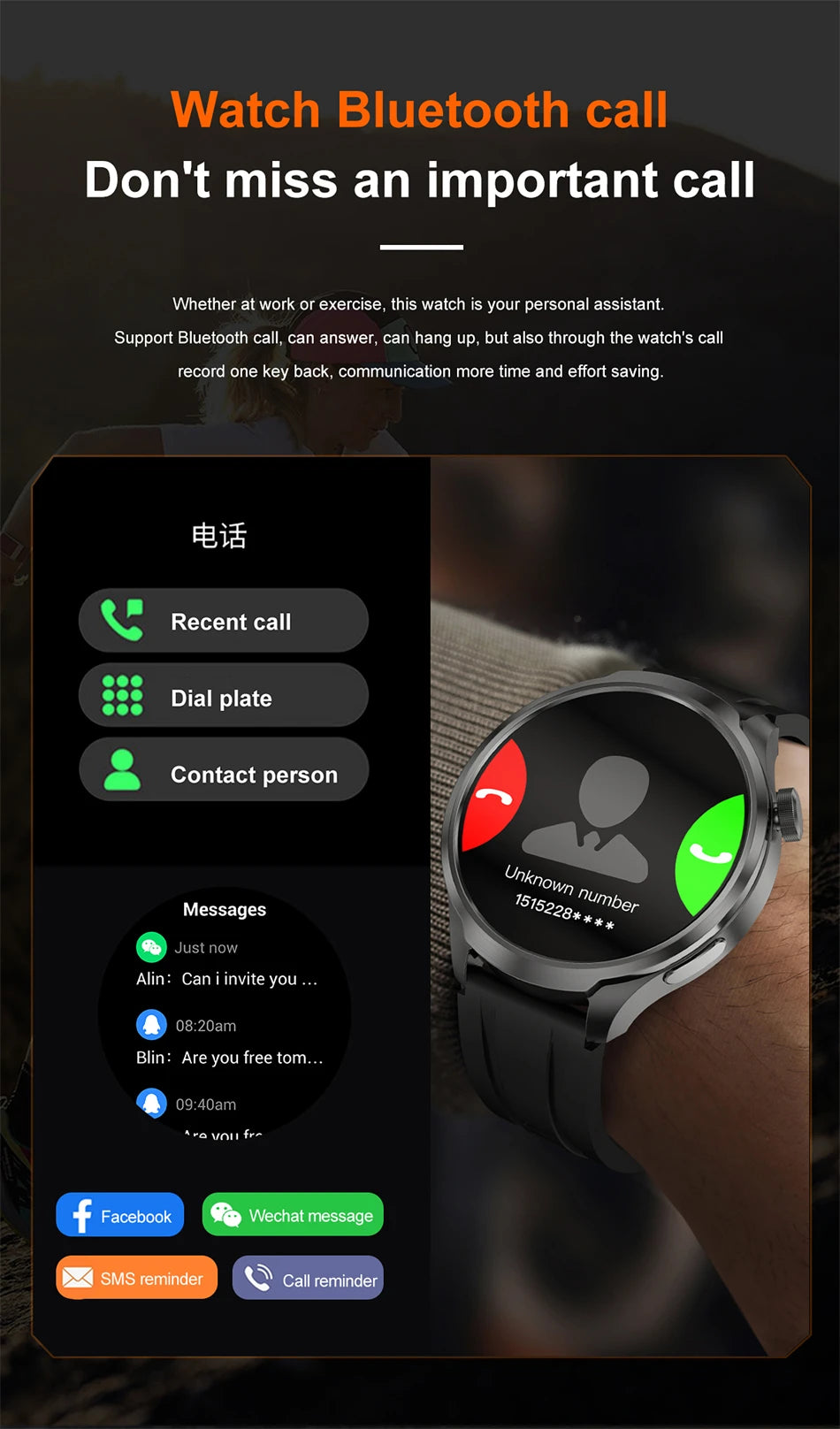 Huawei 1.85" Sport Smartwatch – GPS & Heart Rate