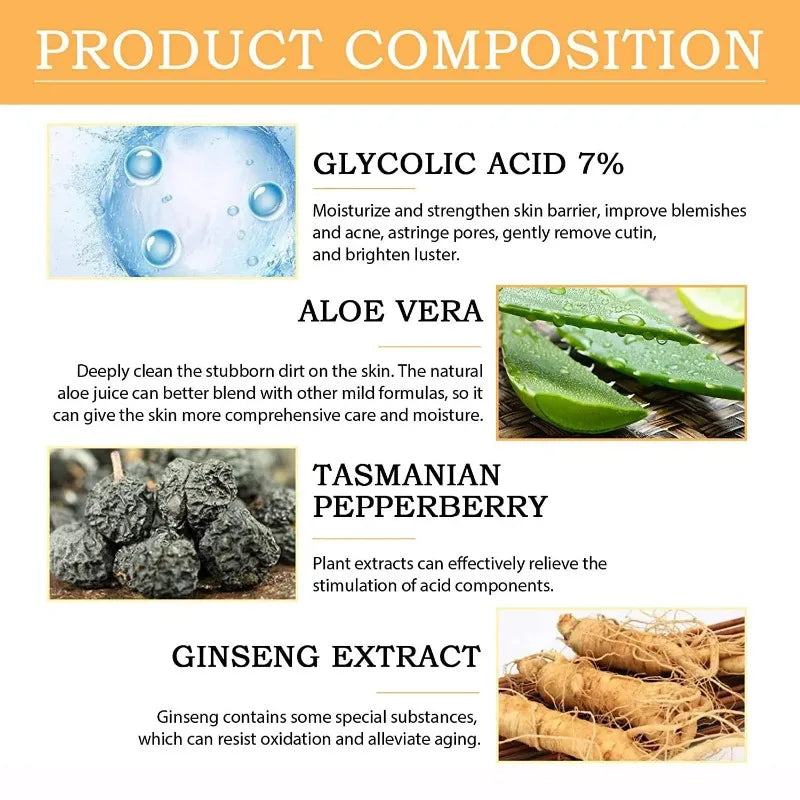 Glycolic Acid 7% Exfoliating Toning Solution – Acne & Skin Renewal
