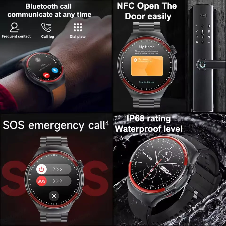 2025 Nursing Health Laser Smartwatch – Blood Pressure & Heart Monitor