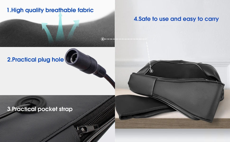 Heated Shiatsu Neck & Shoulder Massage Pillow