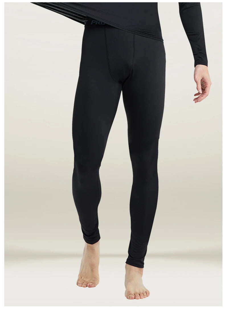 Men’s Warm Plush Sports Pants – Slim Fit & High Elasticity