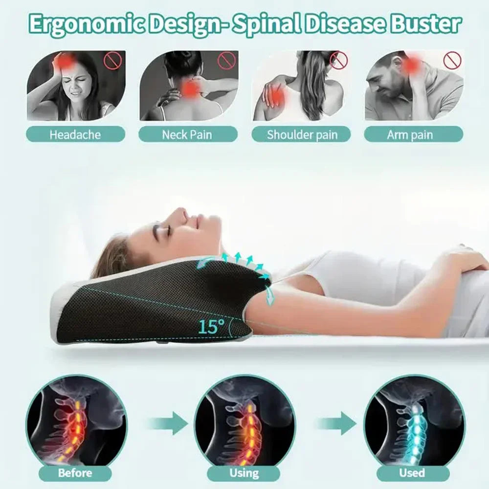 Butterfly Memory Foam Cervical Pillow with Neck Support