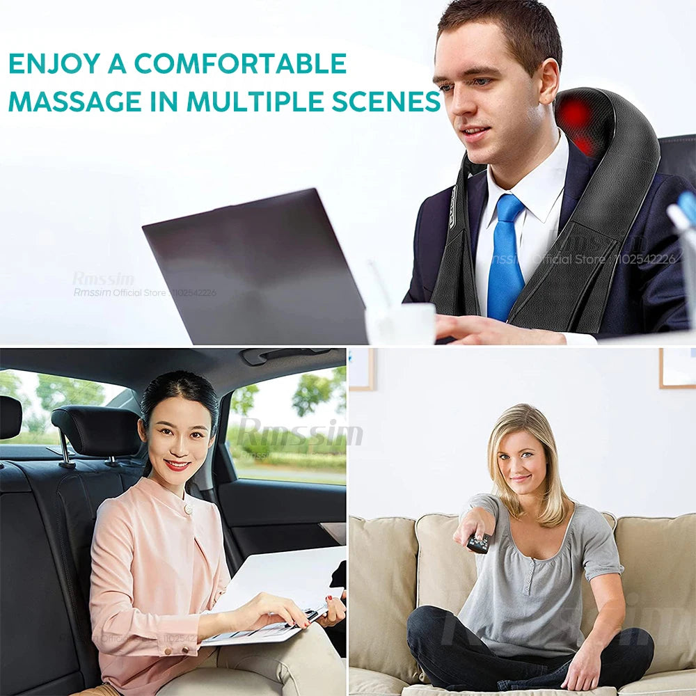 Heated Shiatsu Neck & Shoulder Massage Pillow