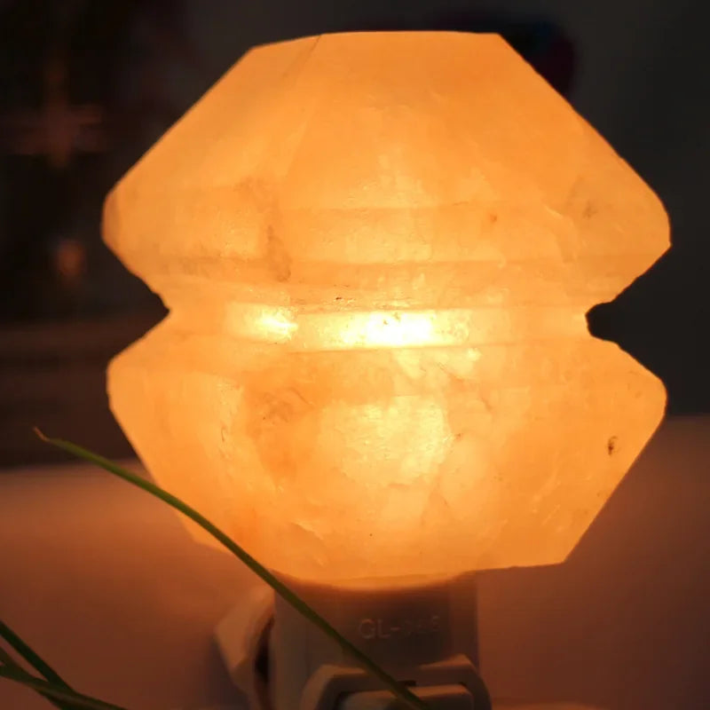 Himalaya Crystal Salt Lamp – Twin Tower USB Night Light