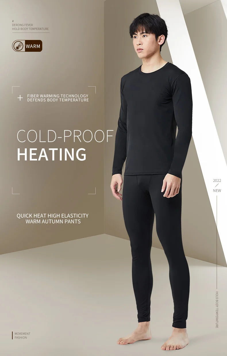 Men’s Warm Plush Sports Pants – Slim Fit & High Elasticity