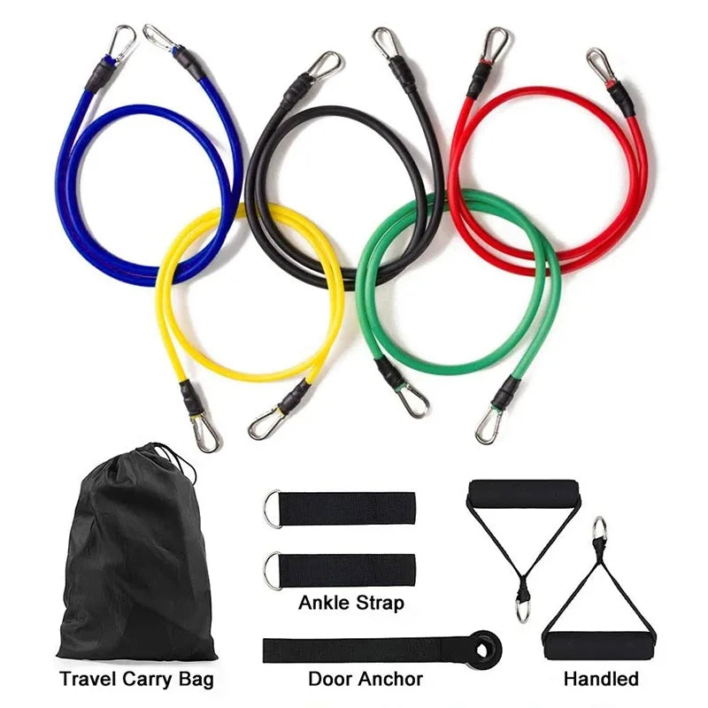 11-Piece Resistance Band Set – Pull Rope & Fitness Accessories
