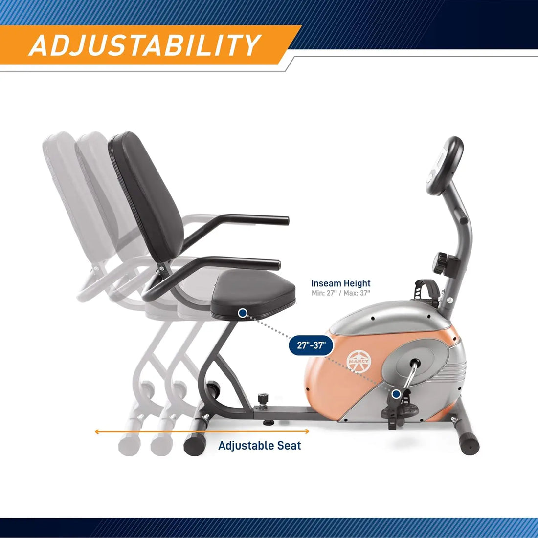 Adjustable Magnetic Resistance Exercise Bike – Home Cardio