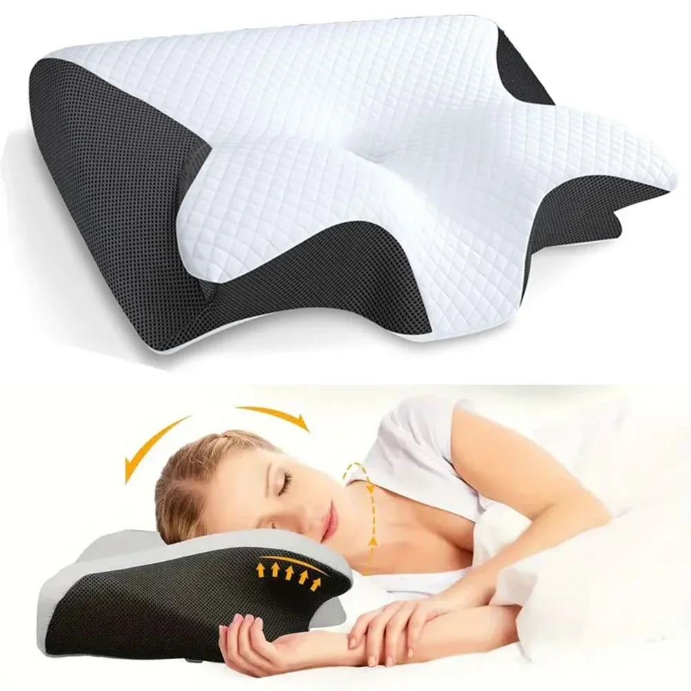 Butterfly Memory Foam Cervical Pillow with Neck Support