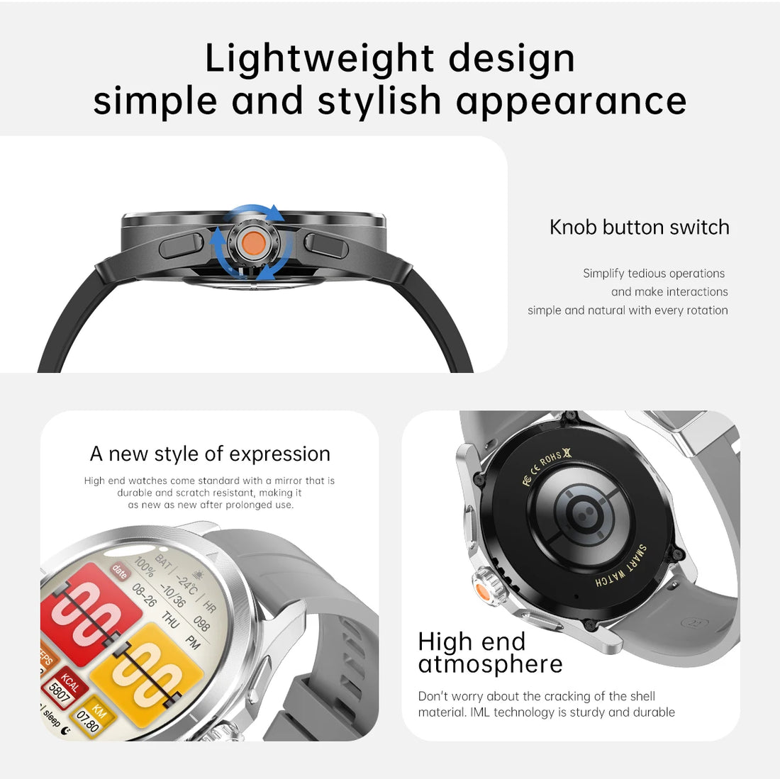 Xiaomi S4 Ultra Smartwatch for – Fitness & Bluetooth Call