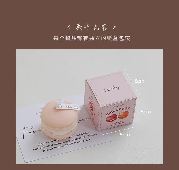 Macaron-Shaped Soy Wax Scented Candle