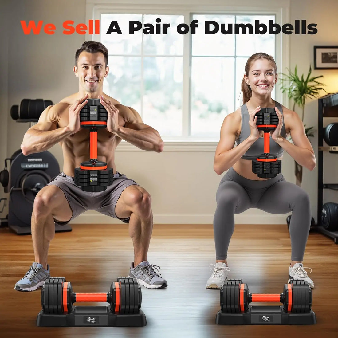 Adjustable 25LB Dumbbell Set – Anti-Slip Handle