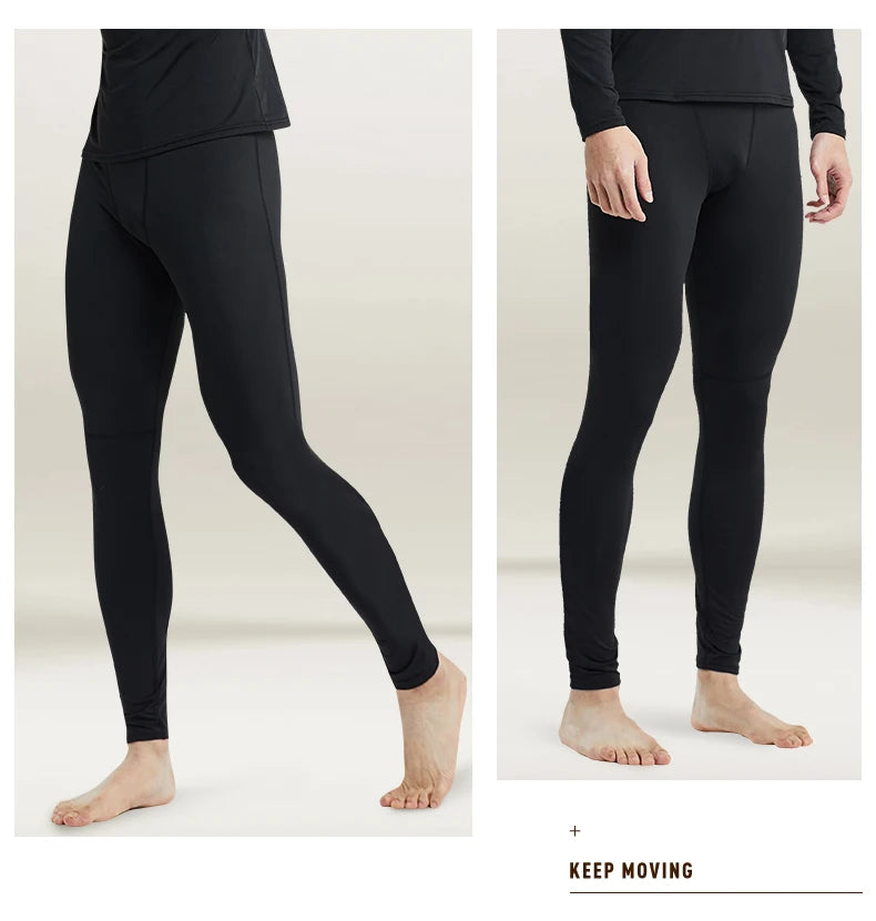 Men’s Warm Plush Sports Pants – Slim Fit & High Elasticity