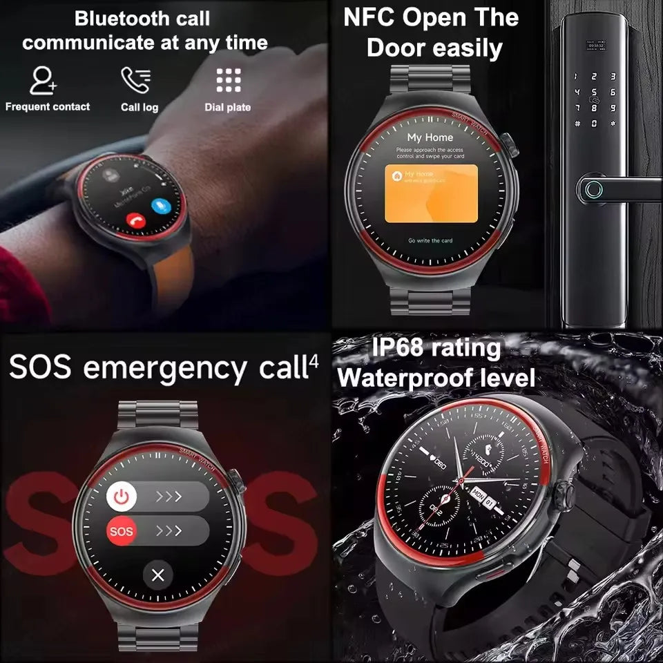2025 High-End Laser Detection Smartwatch – Men’s Health