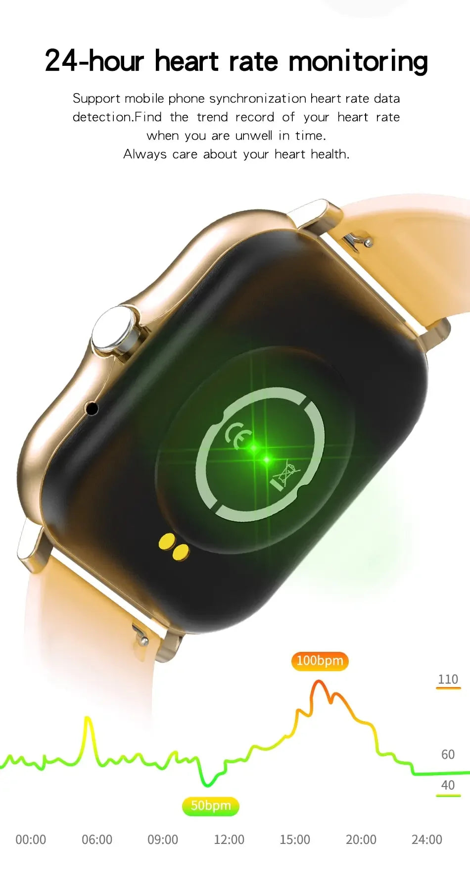 2024 Bluetooth Call Smartwatch – Fitness Tracker & Waterproof
