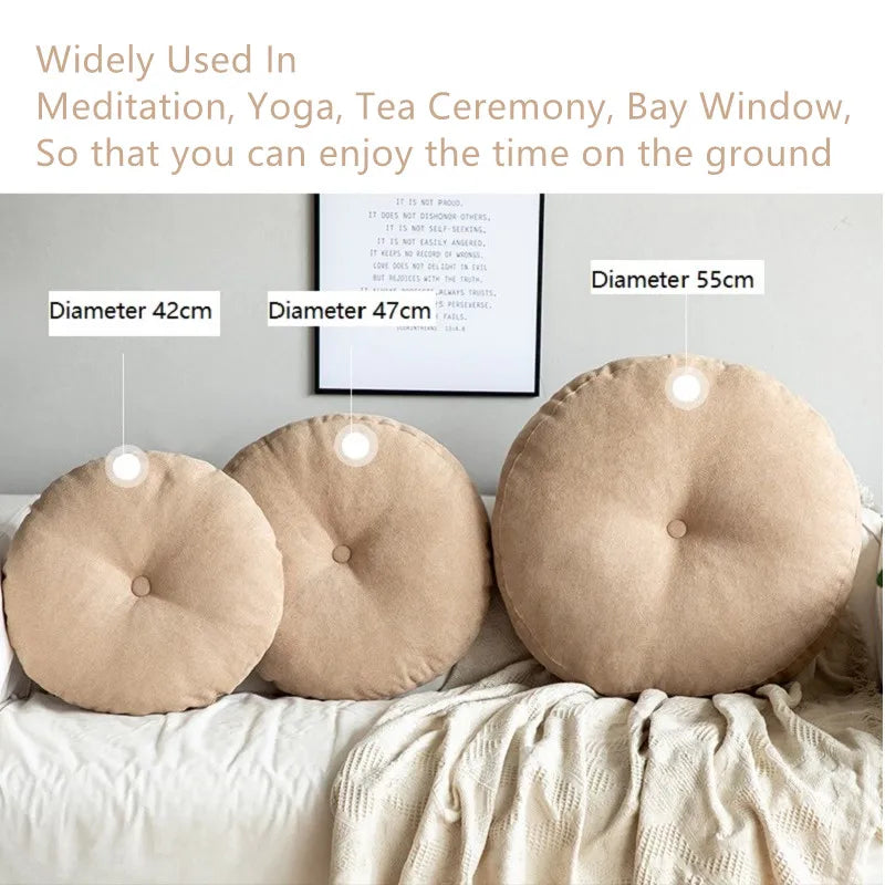 Round Floor Seat Pillow for Yoga & Meditation