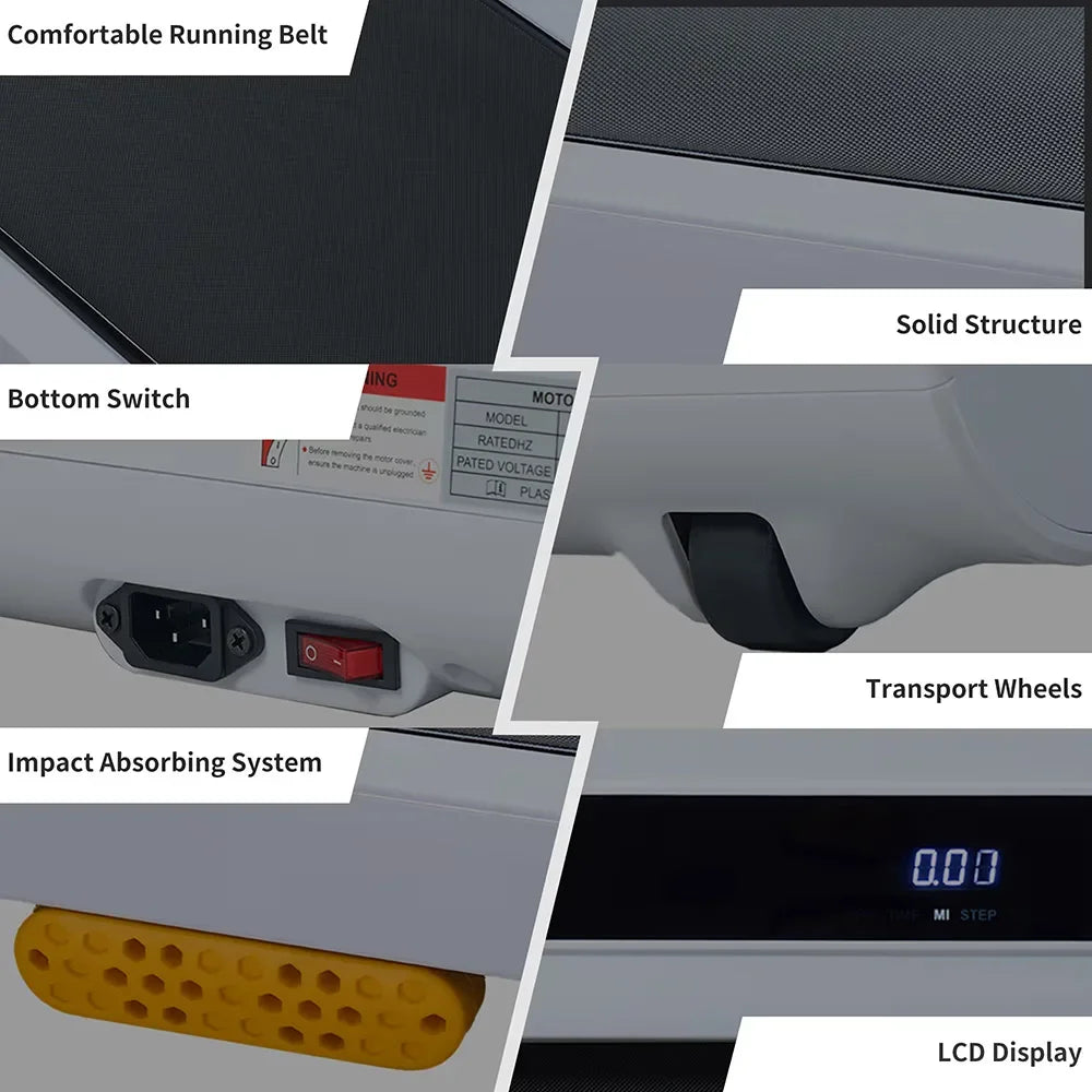 High-Efficiency Brushless Motor Treadmill – Home Fitness