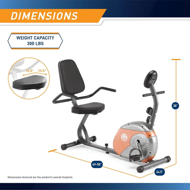 Adjustable Magnetic Resistance Exercise Bike – Home Cardio