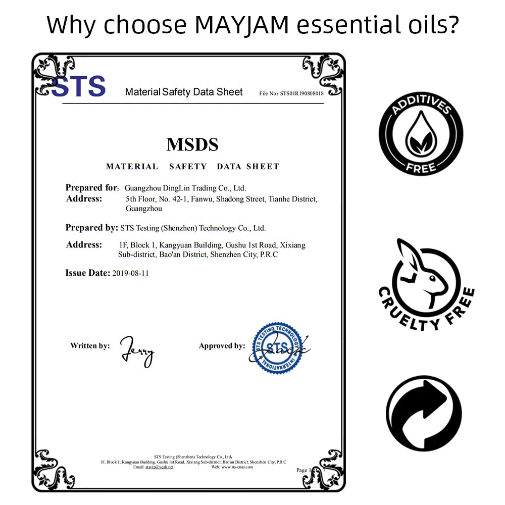 MAYJAM 35-Piece Essential Oils Set for Diffuser & Home