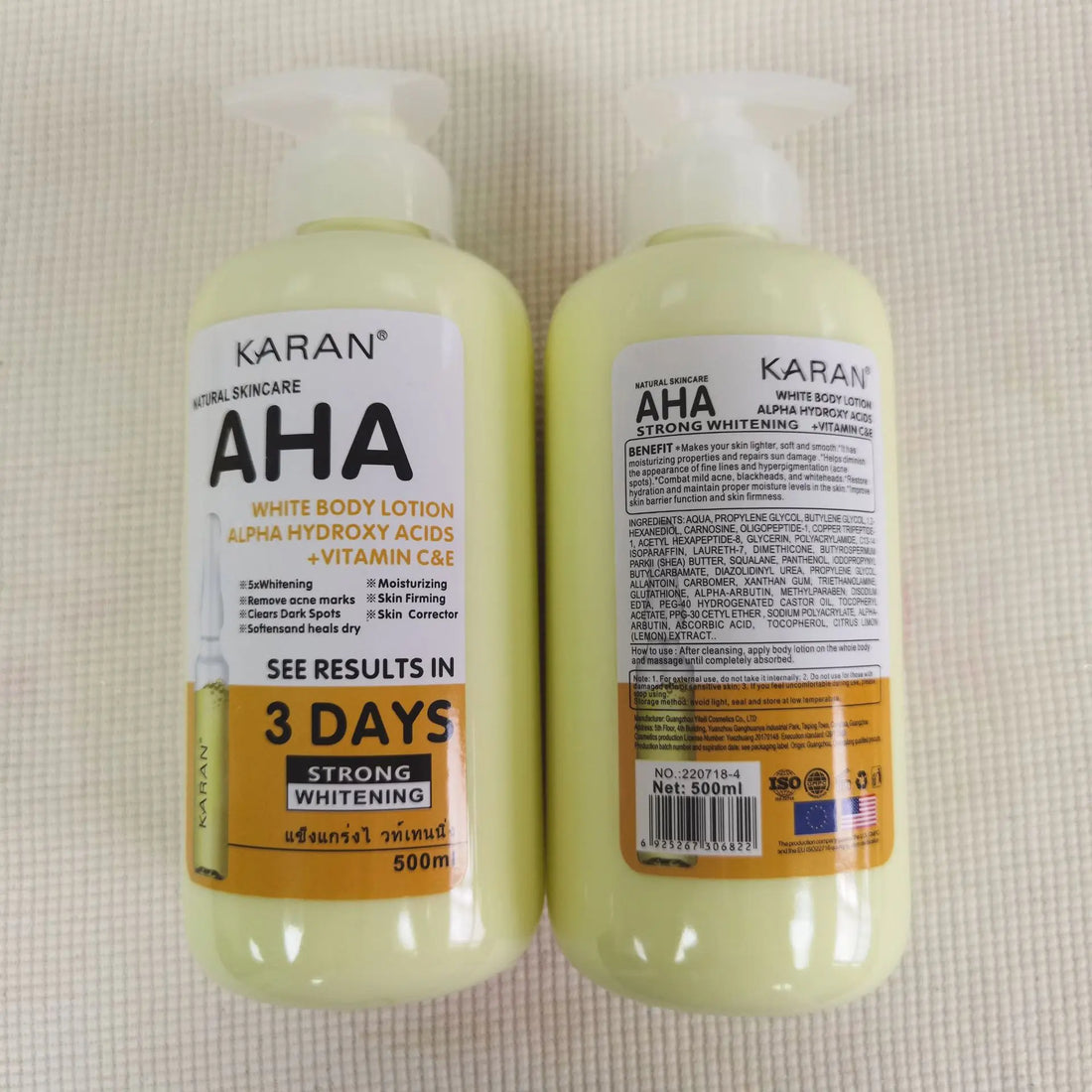 Whitening Body Cream – Hydroxy Acids & Vitamin C&E
